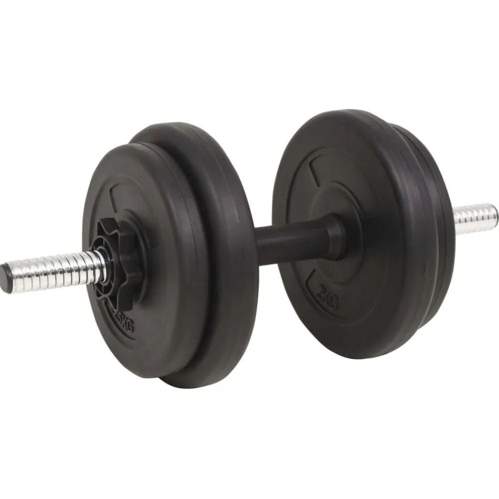 vidaXL Juego de barras y pesas 30 kg Best