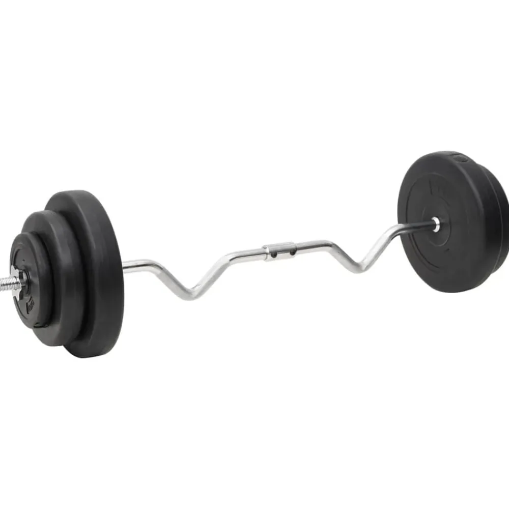 vidaXL Juego de barras y mancuernas con discos 60 kg Outlet
