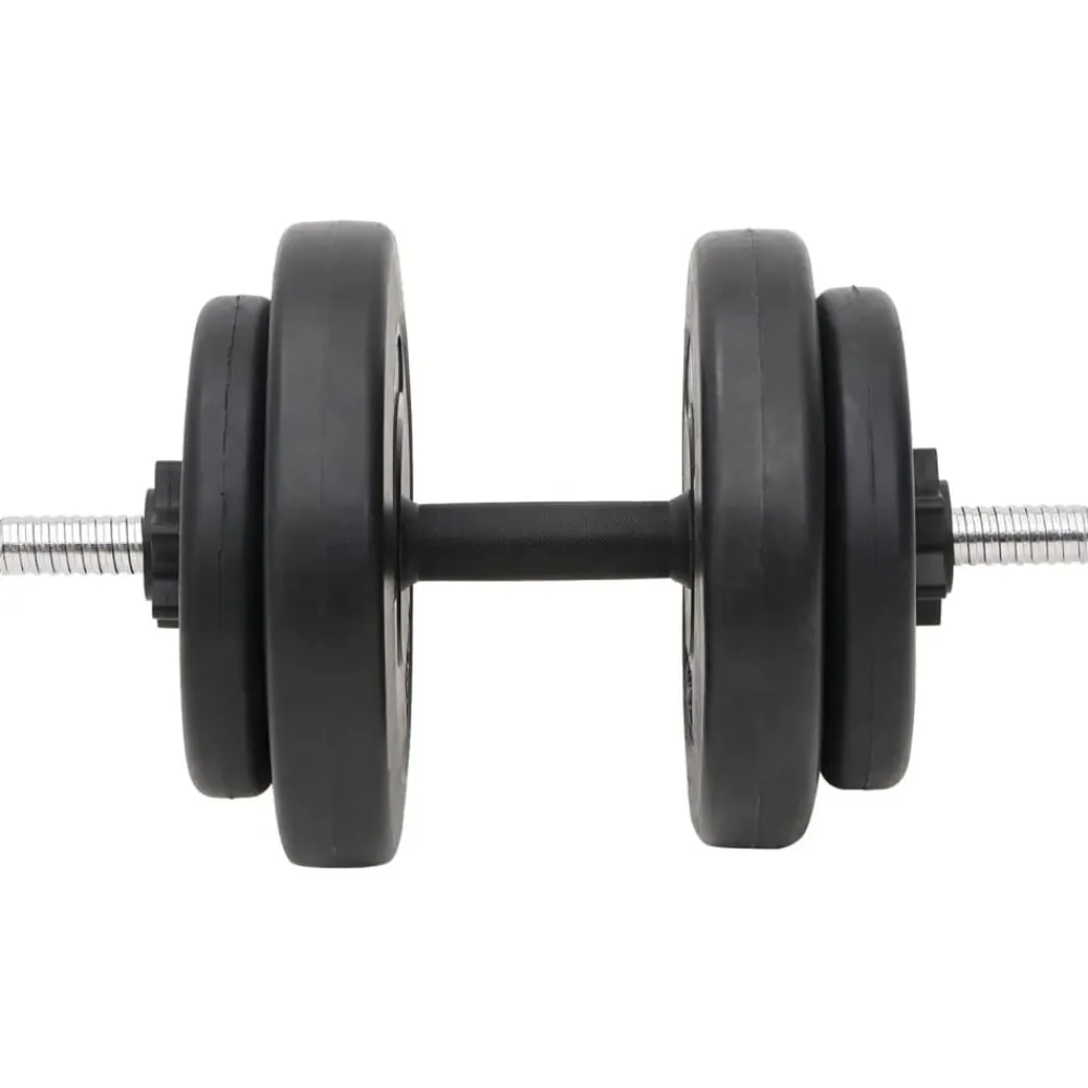 vidaXL Juego de barras y mancuernas con discos 60 kg Outlet