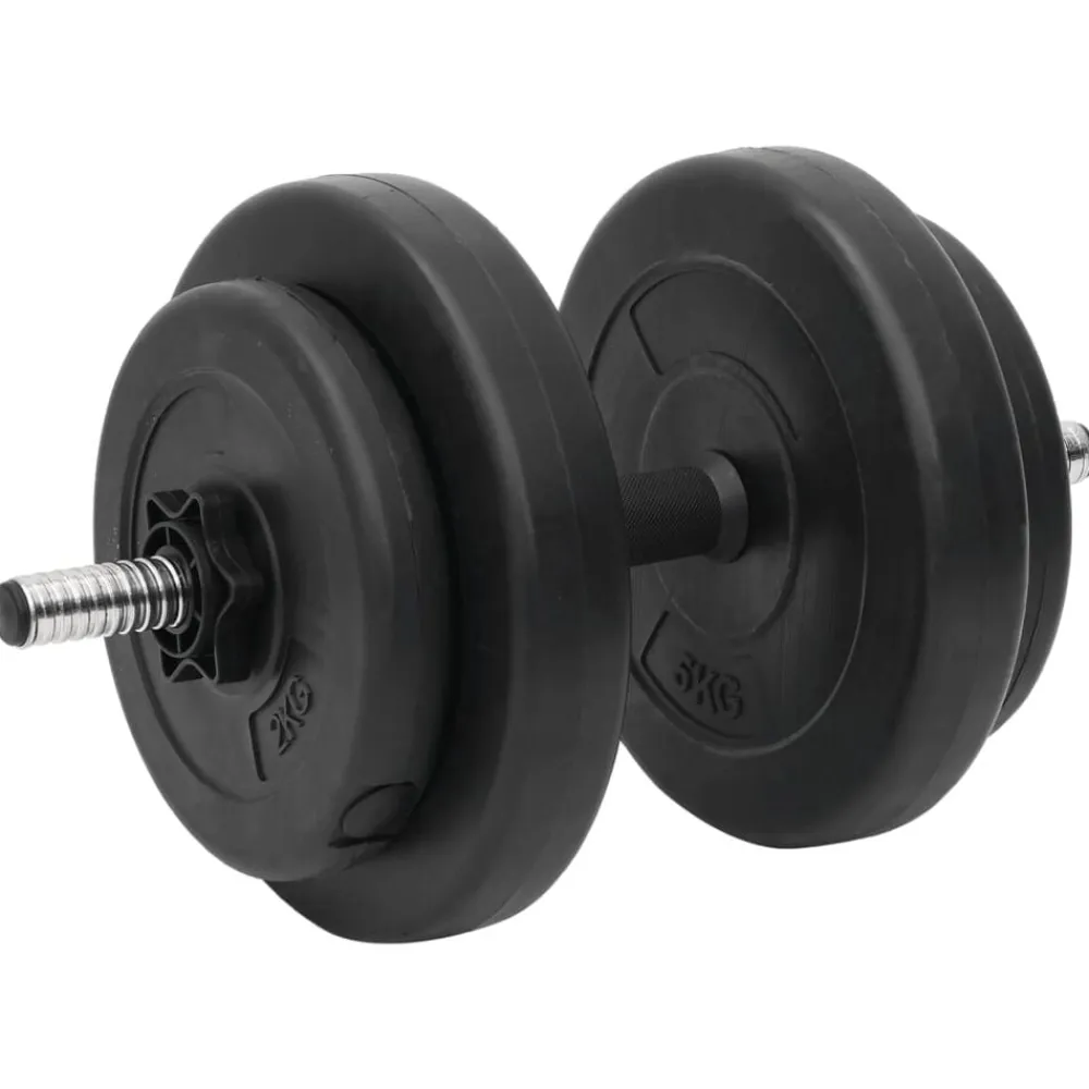 vidaXL Juego de barras y mancuernas con discos 60 kg Outlet