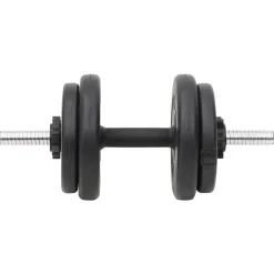 vidaXL Juego de barras y mancuernas con discos 60 kg Outlet