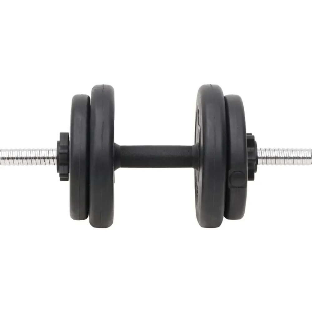 vidaXL Juego de barras y mancuernas con discos 60 kg Outlet