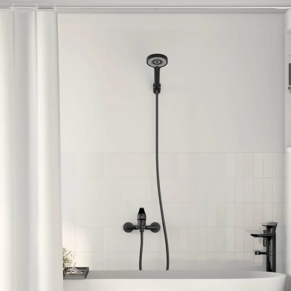 vidaXL Juego de Cabezal de Ducha G 1 / 2 pulgadas Negro Outlet