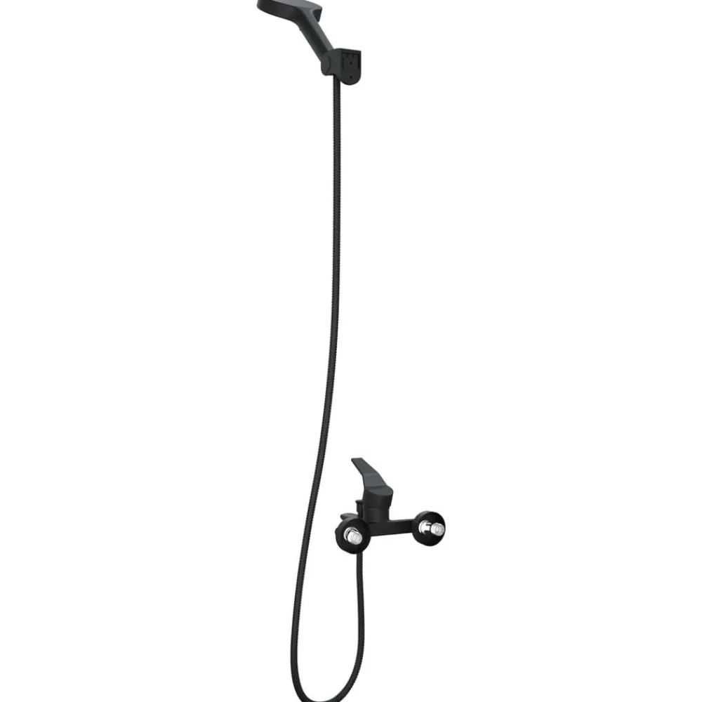 vidaXL Juego de Cabezal de Ducha G 1 / 2 pulgadas Negro Outlet