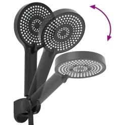 vidaXL Juego de Cabezal de Ducha G 1 / 2 pulgadas Negro Outlet