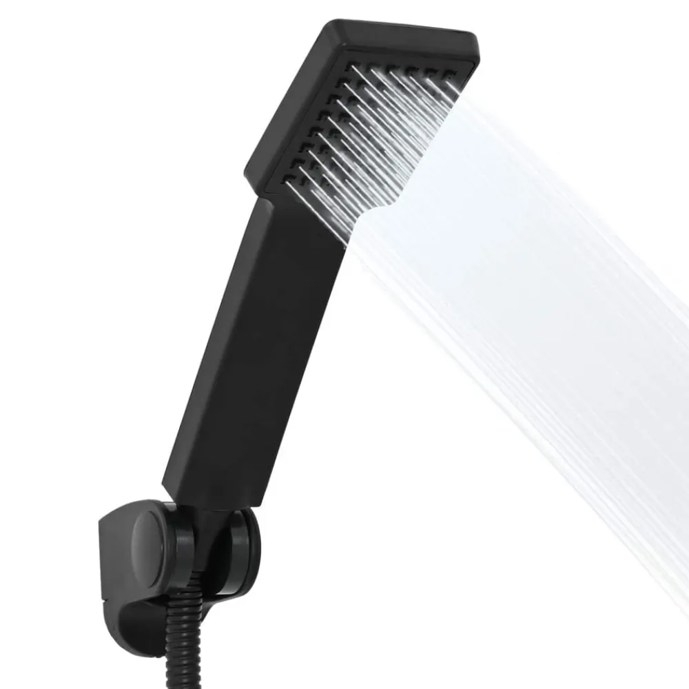 vidaXL Juego de Cabezal de Ducha G 1 / 2 pulgadas Negro Clearance
