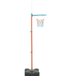 vidaXL Juguetes-Juego de canasta de baloncesto portátil ajustable 109-141 cm