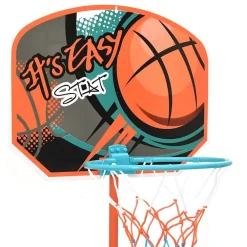 vidaXL Juguetes-Juego de canasta de baloncesto portátil ajustable 109-141 cm