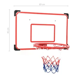vidaXL Juego de canasta de baloncesto de pared 5 piezas Discount