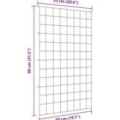 vidaXL Juego de Cercas para Estanque 8 pcs Verde 50 x 80 cm Acero Discount