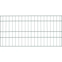 vidaXL Vallas De Jardín-Juego de Cercas para Estanque 5 pcs Verde 100 x 50 cm Acero
