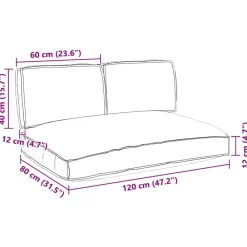 vidaXL Decoración-Juego de Cojines 3 pcs Rojo vino Tela Oxford