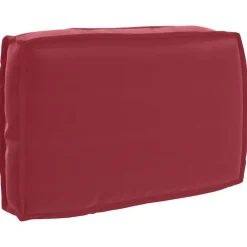 vidaXL Decoración-Juego de Cojines 3 pcs Rojo vino Tela Oxford
