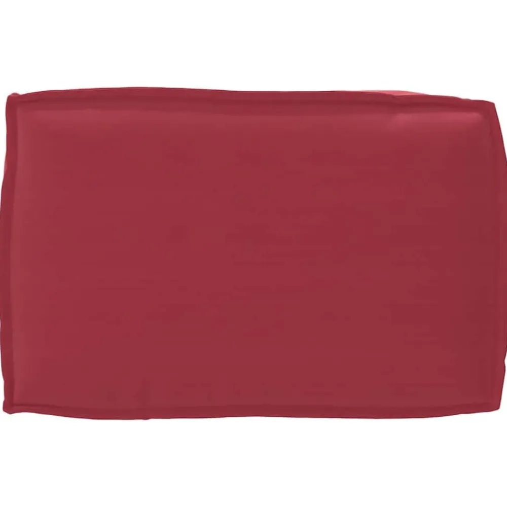 vidaXL Decoración-Juego de Cojines 3 pcs Rojo vino Tela Oxford