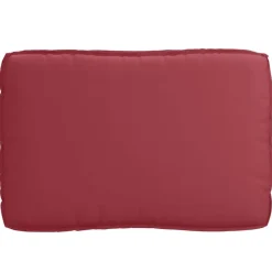 vidaXL Decoración-Juego de Cojines 3 pcs Rojo vino Tela Oxford