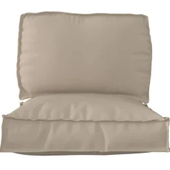 vidaXL Juego de Cojines para Palets 2 pcs Tela Oxford Taupé Clearance