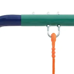 vidaXL Juego de columpios con 3 asientos acero Outlet