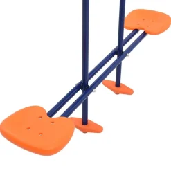 vidaXL Juego de columpios con 3 asientos acero Outlet