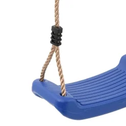 vidaXL Juego de columpios de exterior con 4 columpios Azul Discount