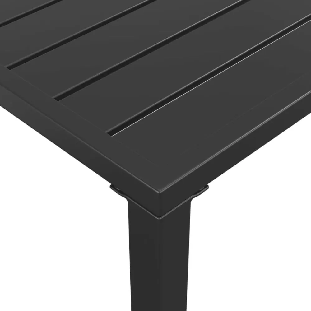 vidaXL Muebles De Jardín-Juego de comedor de jardín 2 piezas acero gris antracita