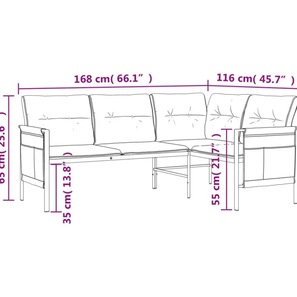 vidaXL Muebles De Jardín-Juego de comedor de jardín 2 piezas acero gris antracita