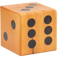vidaXL Juegos-Juego de dados de patio gigantes 6 piezas madera maciza de pino