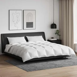 vidaXL Juego de Edredón con almohada 3 pcs Pluma de pato Outlet