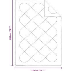 vidaXL Ropa De Casa-Juego de Edredón con almohada 2 pcs Microfibra