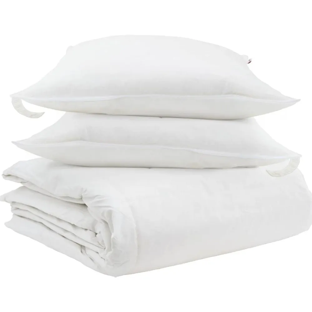 vidaXL Juego de Edredón con almohada 3 pcs Pluma de pato Outlet