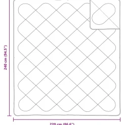 vidaXL Juego de Edredón con almohada 3 pcs Microfibra y Plumas de Pato