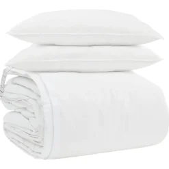 vidaXL Juego de Edredón con almohada 3 pcs Pluma de pato New