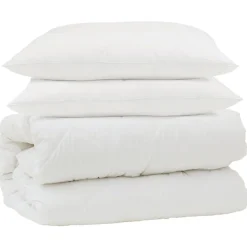 vidaXL Juego de Edredón con almohada 3 pcs Microfibra y Plumas de Pato Hot