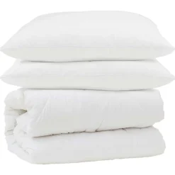 vidaXL Juego de Edredón con almohada 3 pcs Microfibra y Plumas de Pato Discount