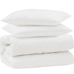 vidaXL Juego de Edredón con almohada 3 pcs Microfibra y Plumas de Pato Hot