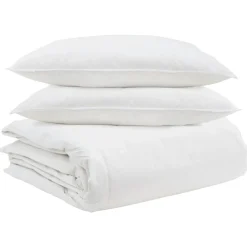 vidaXL Juego de Edredón con almohada 3 pcs Pluma de pato