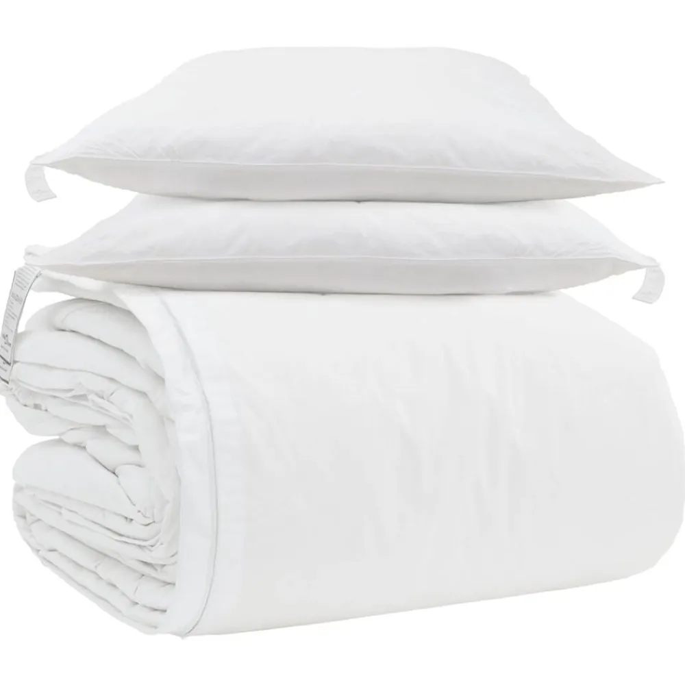 vidaXL Juego de Edredón con almohada 3 pcs Pluma de pato Sale