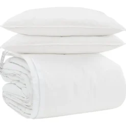 vidaXL Ropa De Casa-Juego de Edredón con almohada 3 pcs Pluma de pato