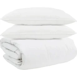 vidaXL Juego de Edredón con almohada 3 pcs Pluma de pato Clearance