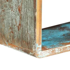 vidaXL Juego de estantes cubo de pared 3 pzas madera maciza reciclada Best