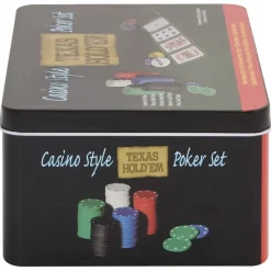 vidaXL Juegos-Juego de fichas de póker 200 piezas 4 g