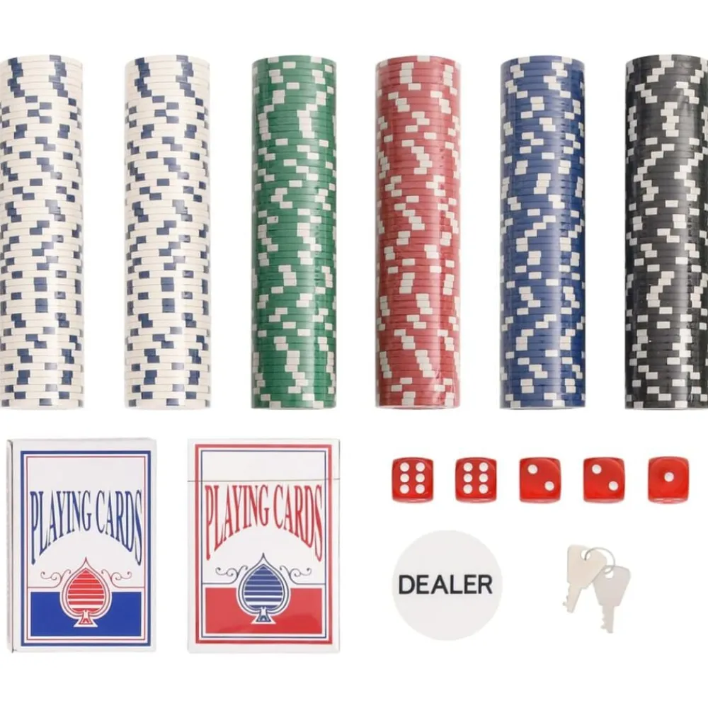 vidaXL Juegos-Juego de fichas de póker 300 piezas 11,5 g
