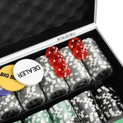 vidaXL Juego de fichas de póker 300 piezas 11,5 g Discount