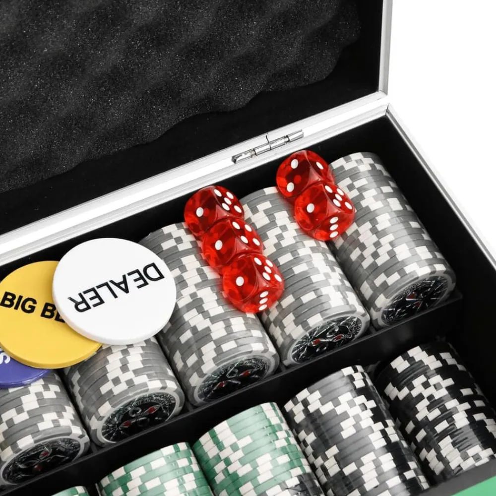 vidaXL Juego de fichas de póker 300 piezas 11,5 g Discount