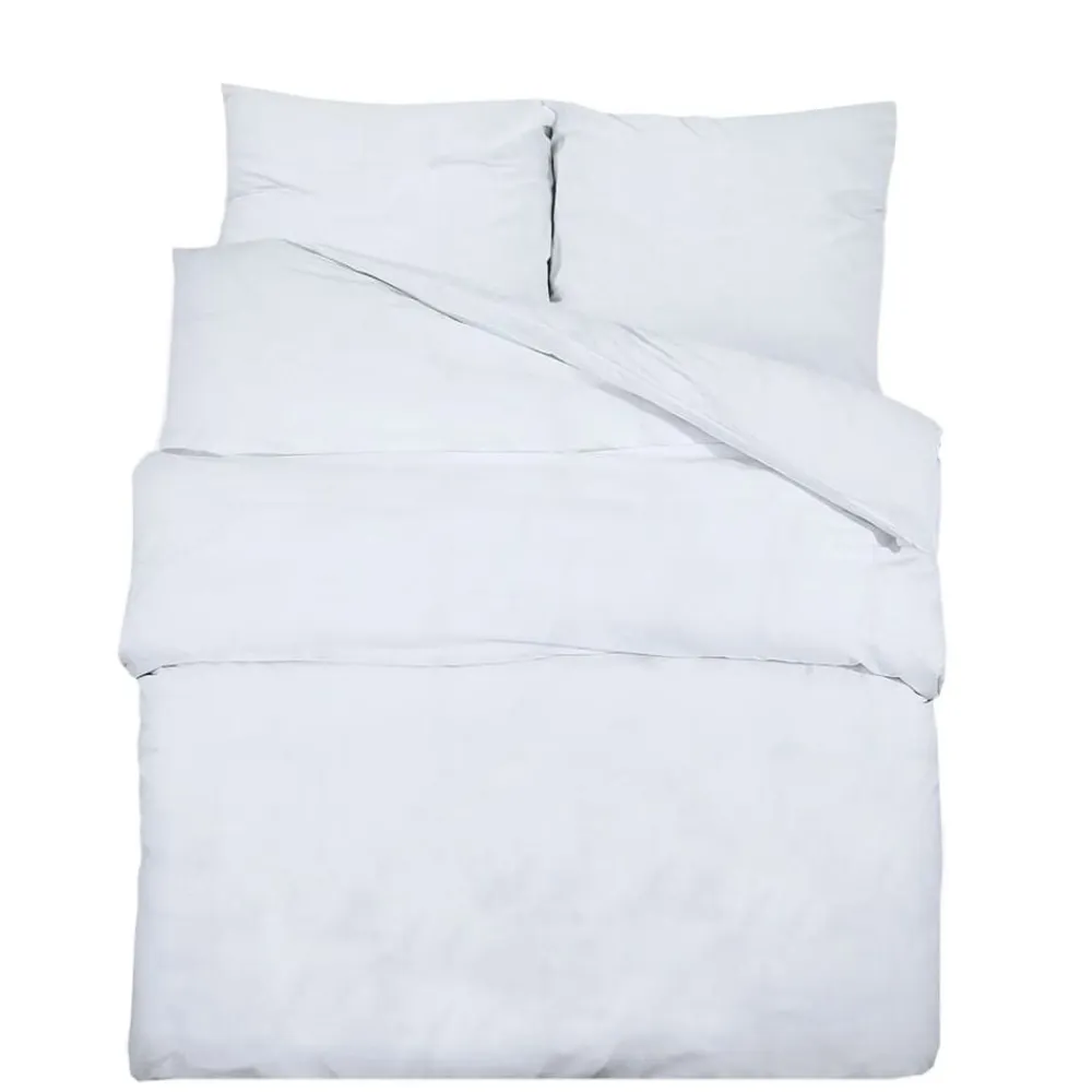 vidaXL Ropa De Casa-Juego de funda nórdica microfibra ligera 140x200 cm