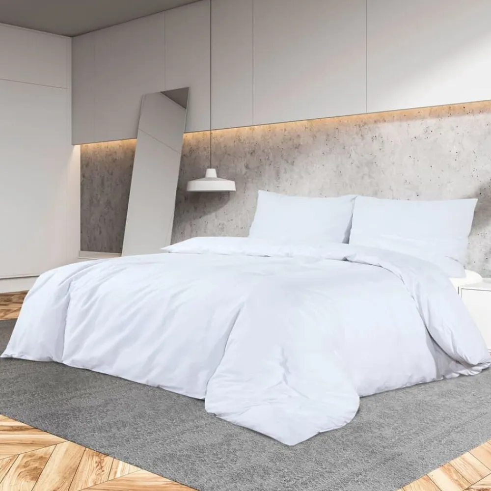 vidaXL Ropa De Casa-Juego de funda nórdica microfibra ligera 140x200 cm