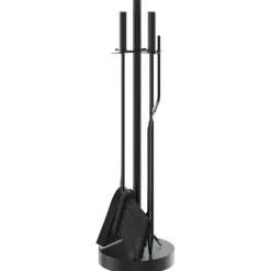 vidaXL Juego de herramientas para chimenea de 5 piezas, 18 x 66 cm, acero New