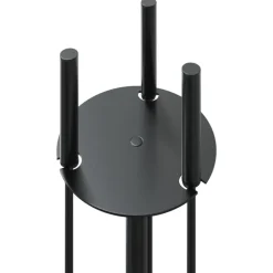vidaXL Accesorios Para Hornos De Leña Y Chimeneas-Juego de herramientas para chimenea de 4 piezas, 22 x 59 cm, acero