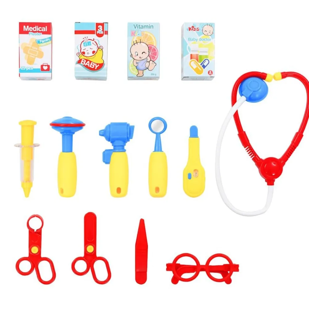 vidaXL Juego de ir al médico para niños 15 piezas 38x30x67,5 cm Discount