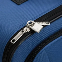 vidaXL Juego de maletas de viaje de 5 piezas tela Azul Clearance