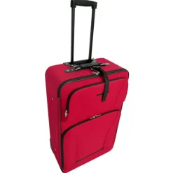 vidaXL Juego de maletas de viaje 5 piezas Rojo Discount